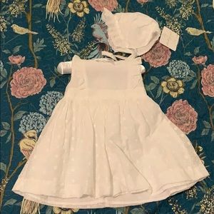 White lace baby dress 9M